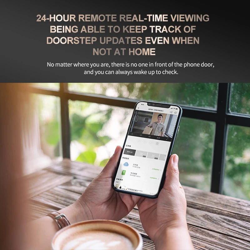 Damini 4.3'' HD Video Electronic Doorbell Smart Camera Cat Eye Night Vision Human Body Detection Automatic Capture Eye Peephole