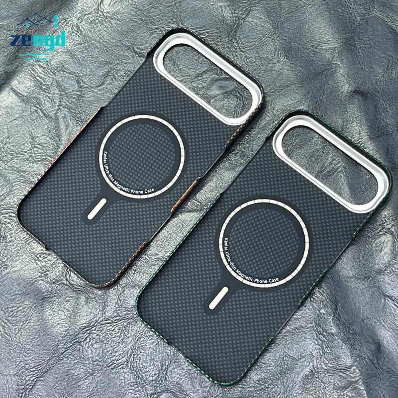 iPhone 17 Pro Max Aramid Fiber Magnetic Case – Slim Shock Protection Tidesmit
