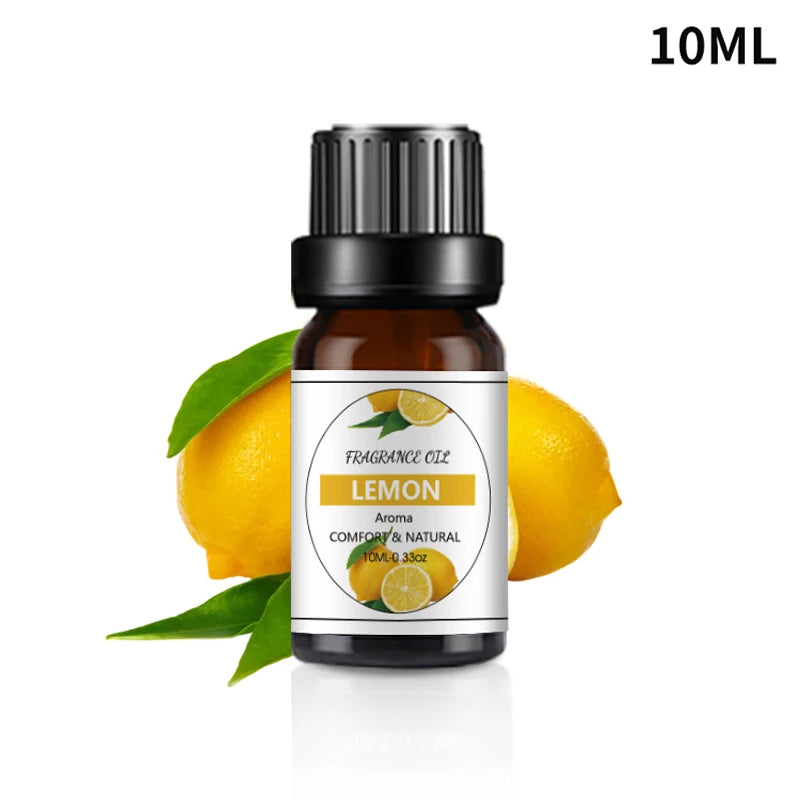 10ml Essential Oils For Humidifier Aromatic Diffuser Lavender Sakura Rose Coffee Sandalwood Lemon Fragrance Oil Making Candles