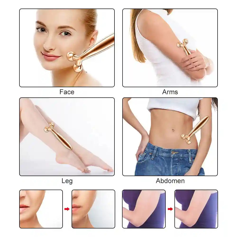 Face Roller Massager - 360 Rotating Electric Skin Lifting Tool Eye Massage Instrument Tidesmit