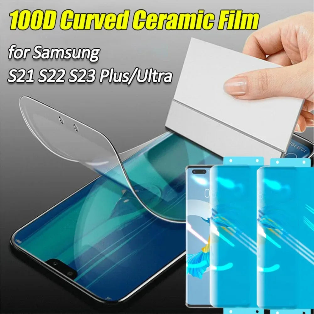 Privacy Screen Protector for Samsung Galaxy - 9H Hardness Ceramic Film Tidesmit