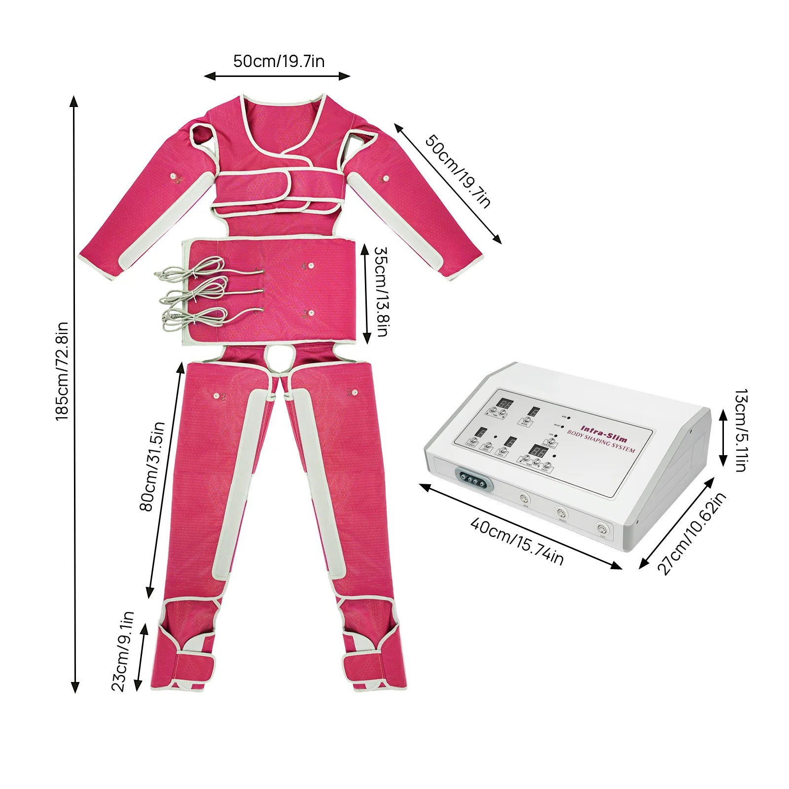 Full Body Massage Suit with Infrared Heat Therapy - 220V Portable Device Body Shaping Massage Equipment Tidesmit