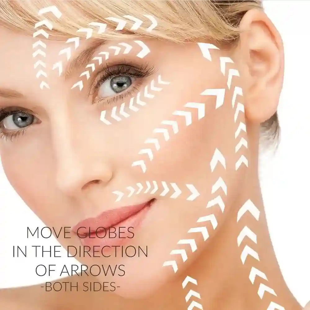 Tidesmit Stainless Steel Cooling Ice Globes for Facial Puffiness Relief Eye Massage Instrument Tidesmit