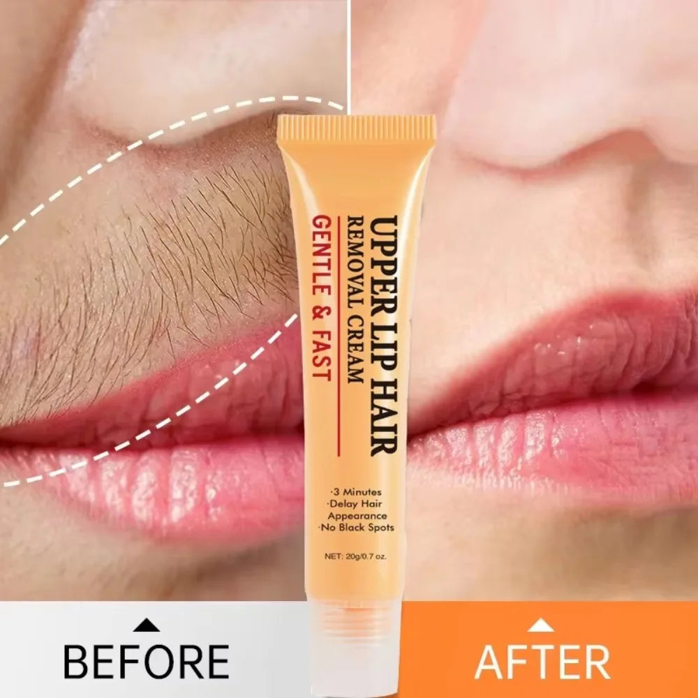 Fast Hair Removal Cream | Painless Depilatory for Face and Body Lip Care Tidesmit