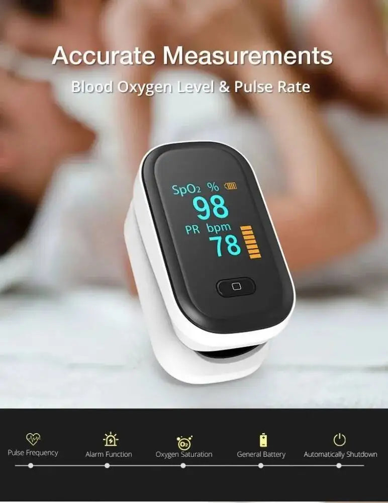 JianYouCare portable finger Pulse Oximeter Saturometer led Spo2 PR PI Oximetro De Dedo Blood Oxygen Heart Rate Saturation Meter