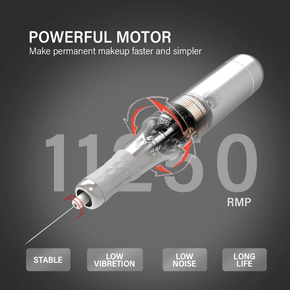 Wireless PMU Machine - Professional Rotary Microblading Pen Permanent Makeup Machines Tidesmit