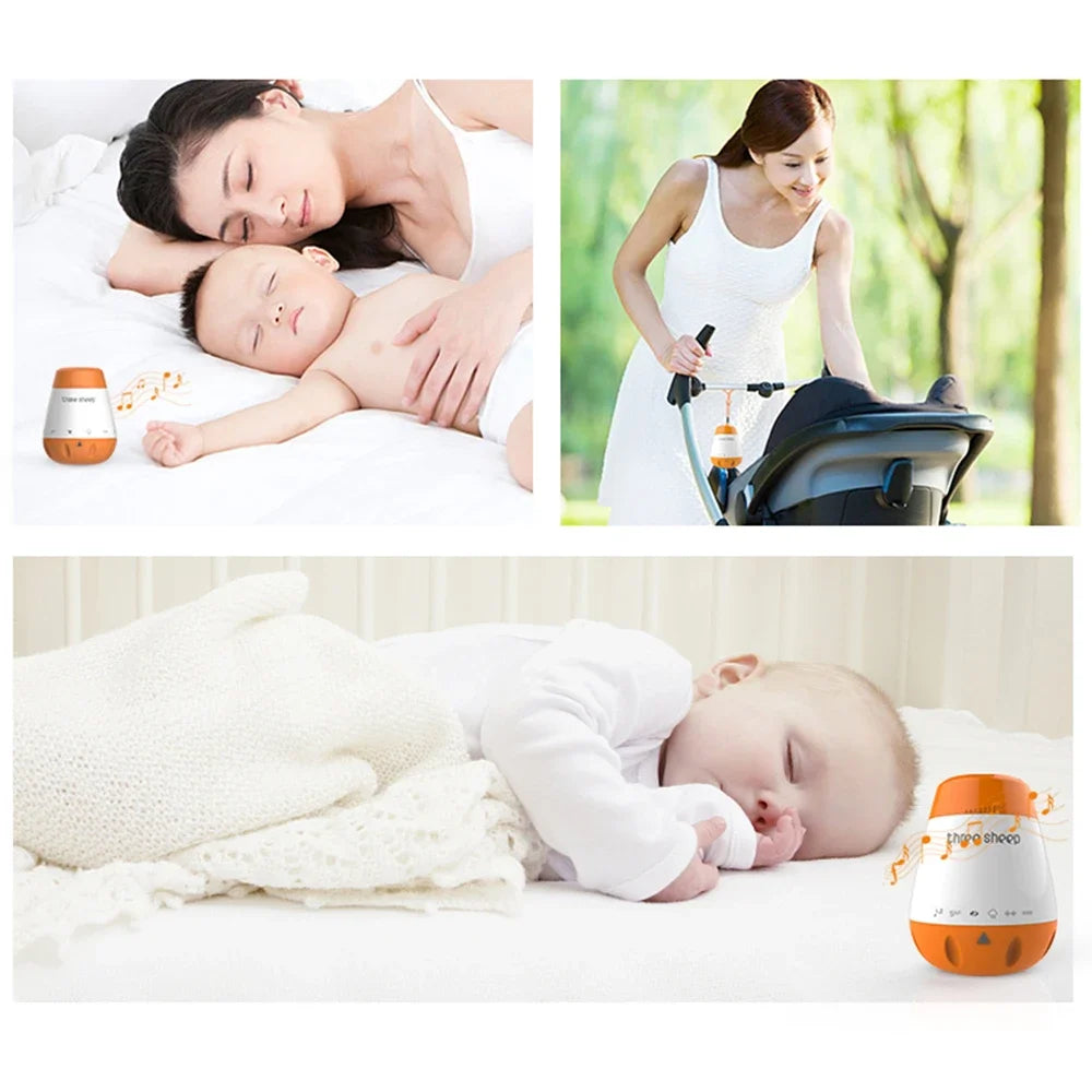 Baby White Noise Machine Smart Music Voice Sensor Infants Bad Sleep Helper Therapy Sound Monitor Generator for Babies Relax Toy
