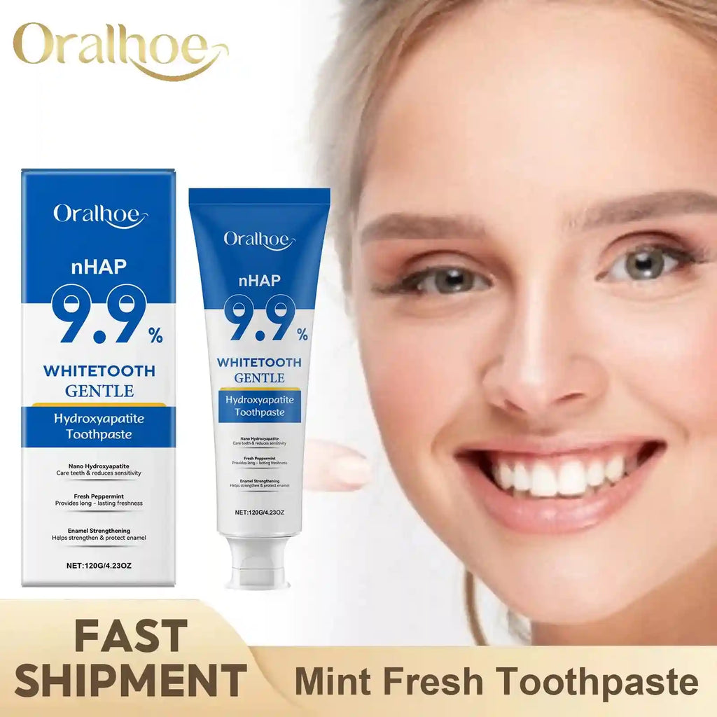 Tidesmit Hydroxyapatite toothpaste for enamel repair, teeth whitening, and effective stain removal.