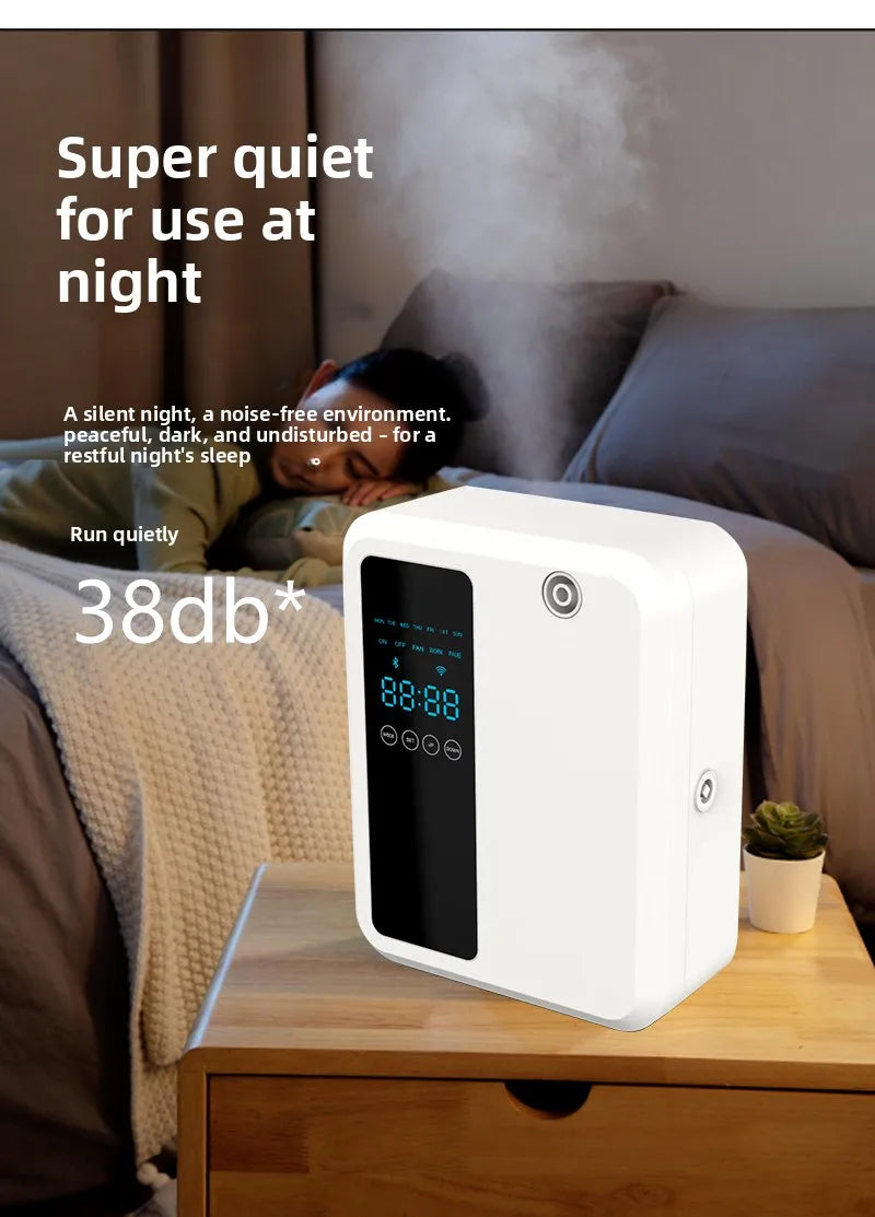 500ML Waterless Fragrance Scent Machine Oil Aroma Diffuser with Bluetooth/wifi App Control for Home Office Hotel 12V