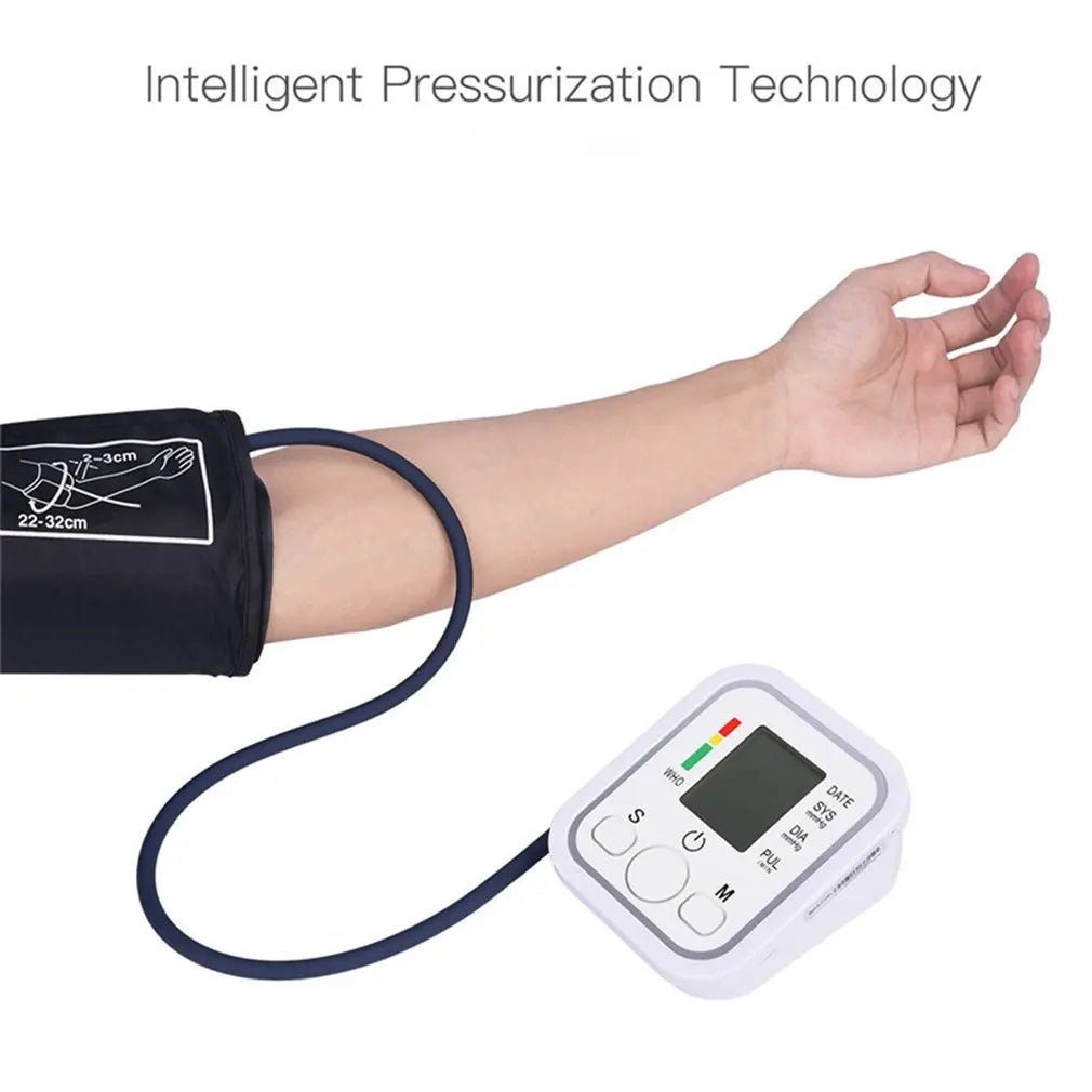 Medical Automatic Sphygmomanometer Digital Arm Wrist BP Blood Pressure Monitor Tensiometer Tonometer Heart Rate Pulse Meter