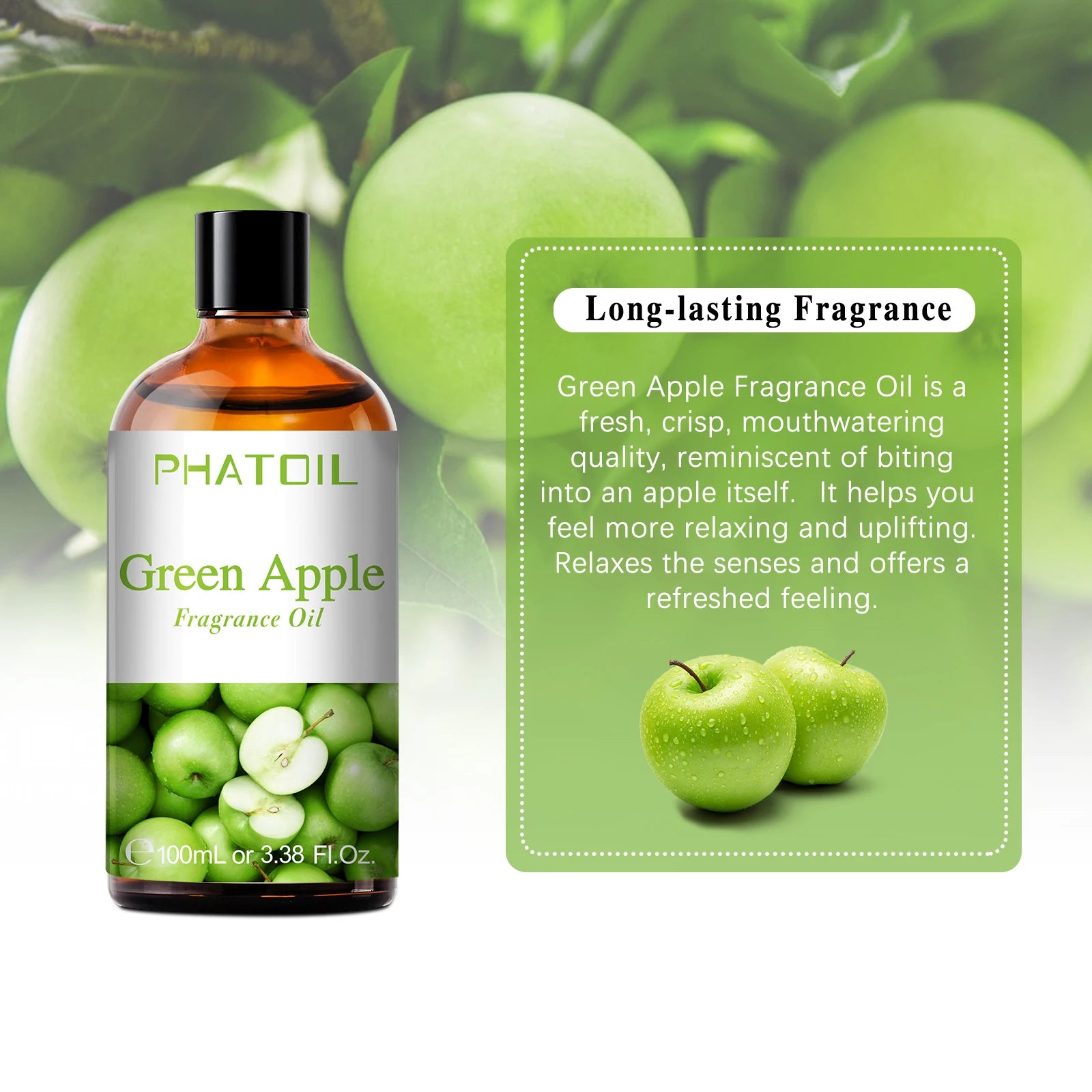 PHATOIL Fruit Fragrance Oils Coconut & Vanilla Lime Mango Strawberry Banana 100ml Aromatherapy Fragrance Oils For Diffuser