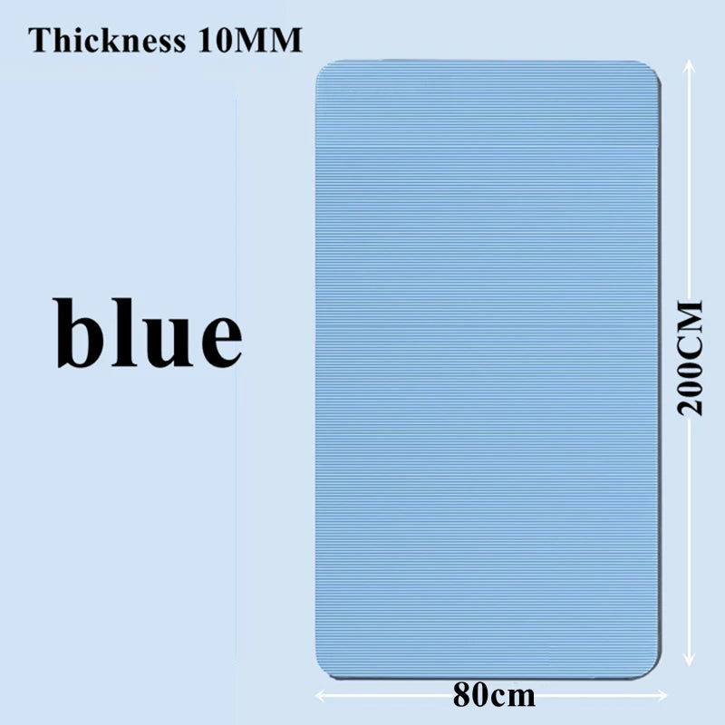 200/185×80/90cmYoga Mat Travel Fitness Exercise 10mm Thicknesses for Yoga Pilates Floor Workouts Thicken Widen Moisture-proof