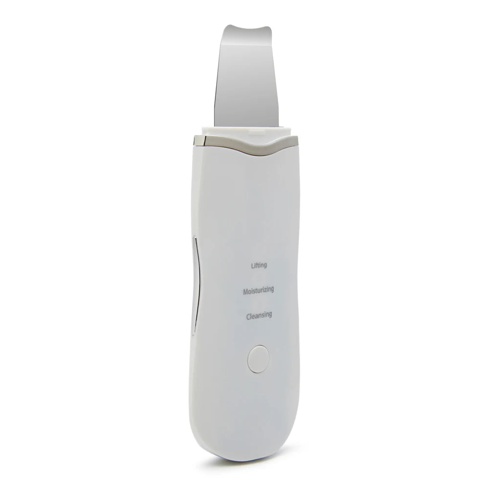 Electric Facial Spatula Skin Scrubber - Deep Pore Cleansing Tool Scrubs Treatments White Tidesmit