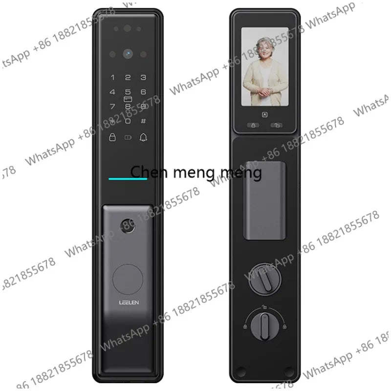 Cerraduras Electronica Security Deadbolt Door Lock Fingerprint 3D Face Recognition Smart Lock With Camera