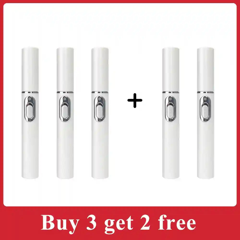 Blue Light Skin Care Pen - Rechargeable Facial Wand & Wellness Tool Massage Roller 5pcs Tidesmit
