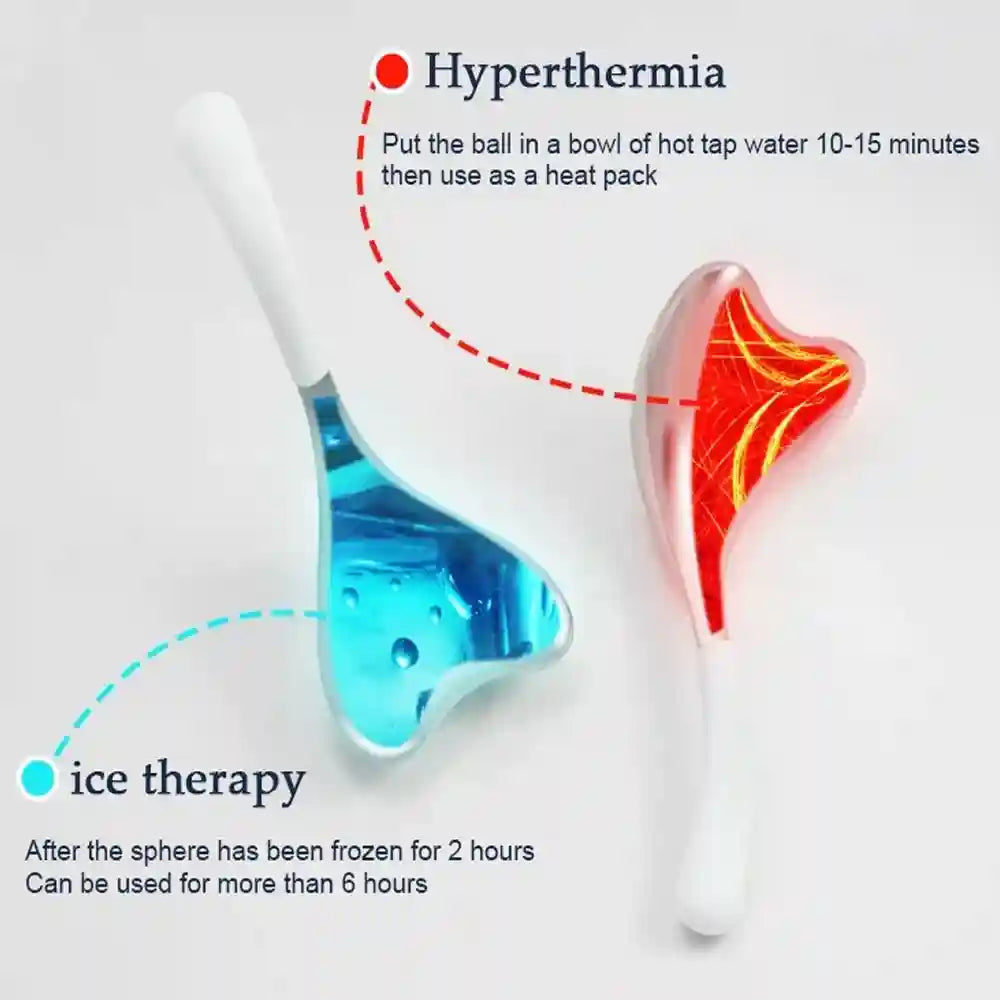 Tidesmit Stainless Steel Cooling Ice Globes for Facial Puffiness Relief Eye Massage Instrument Tidesmit