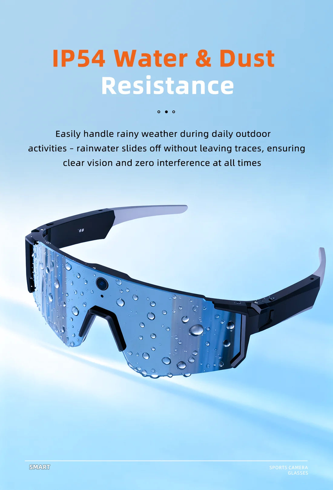 4K Camera Bluetooth Polarized Smart Glasses - UV400 Cycling Series Tidesmit