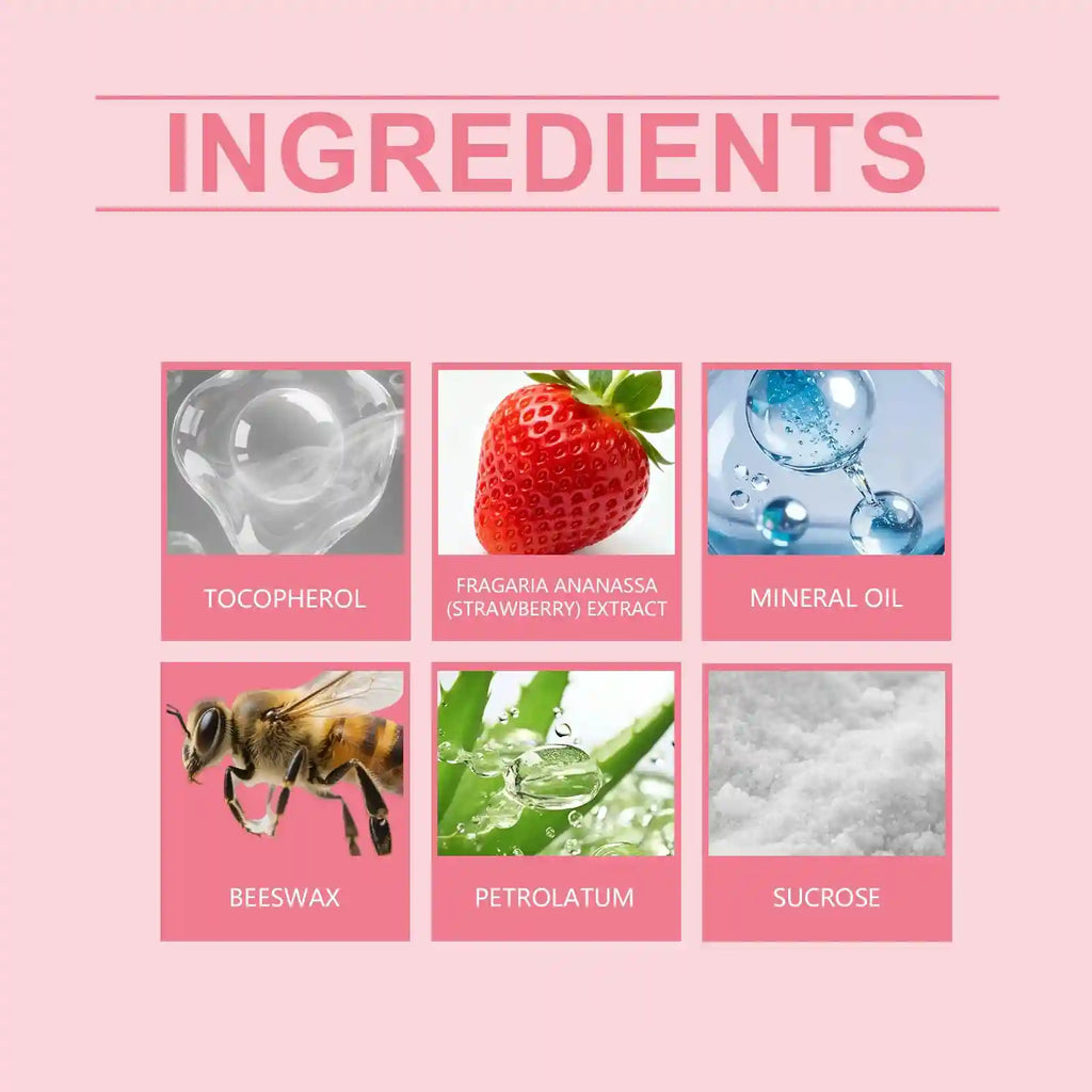 Strawberry Lip Scrub Exfoliating Balm | Moisturizing Lip Care 30g Lip Care Tidesmit