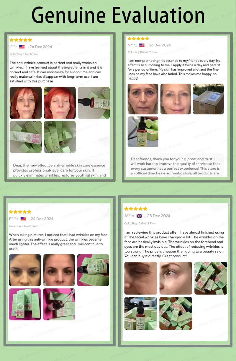 Tidesmit anti-wrinkle serum: effective skin care essence to reduce wrinkles and restore youthful, smooth facial skin.