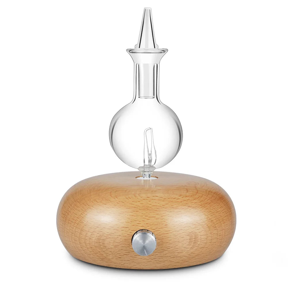 Solid Wood Essential Oil Hotel Home Diffuser Silent Pure Oil Diffuser Waterless Essential Oil Atomizer Diffuser