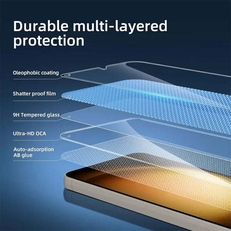 Samsung Galaxy Screen Protector, 2 Pack Tempered Glass 9H Hardness Bundle Tidesmit