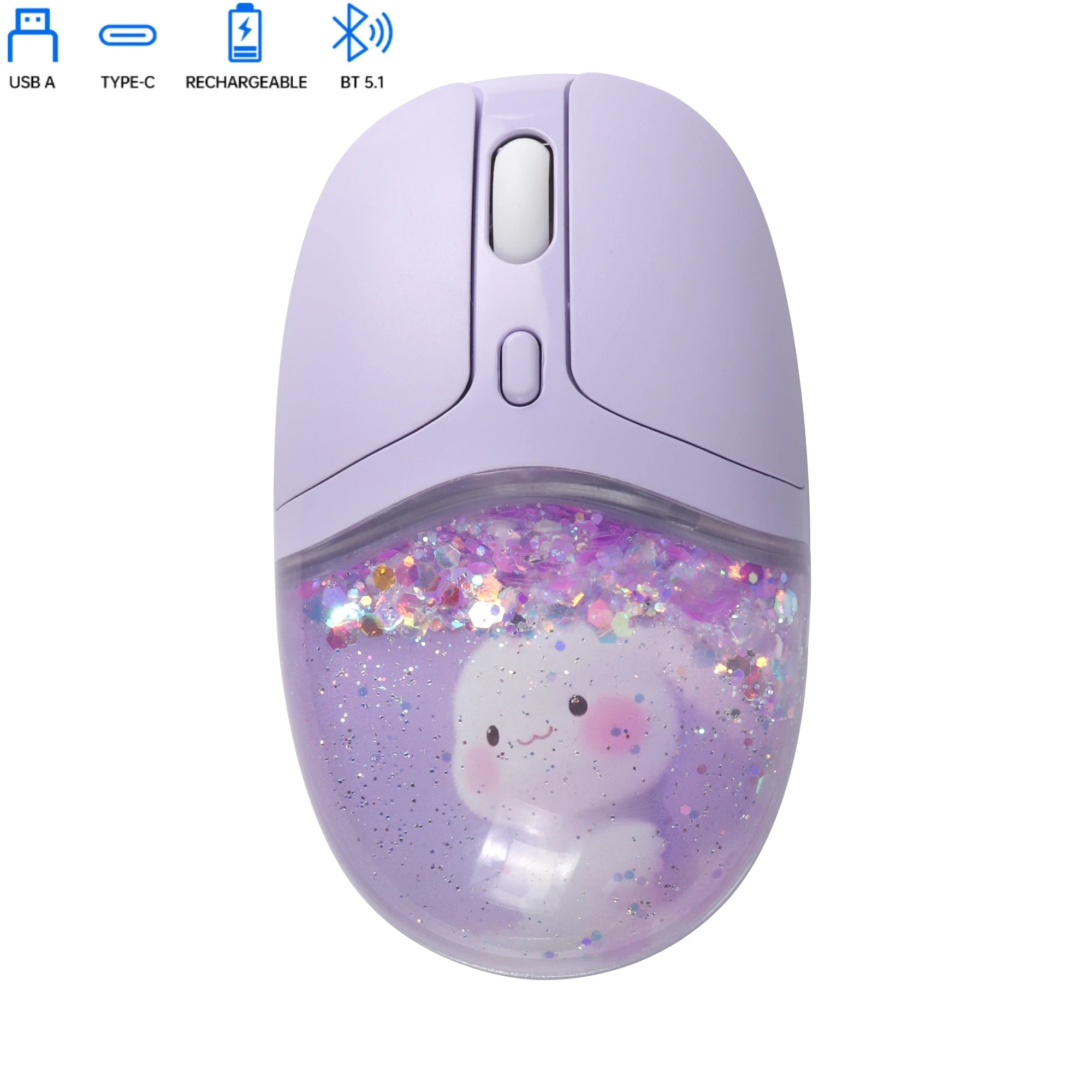 Creative Cute Floating Aquarium Animal 2.4 Wireless Mouse Ergonomics Mute Liquid Mice For PC Laptop Computer Accessoires Gifts