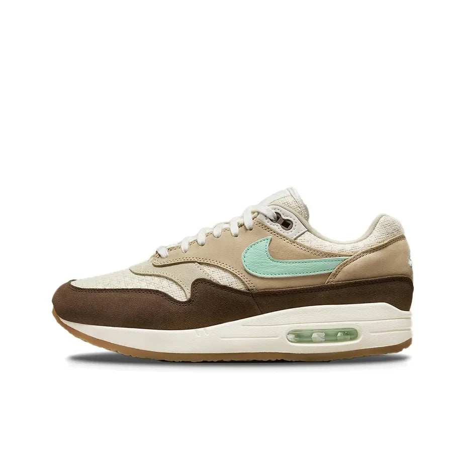 FD5088-200 Nike Air Max 1 with Air Cushioning and Non-Slip Sole: Unisex Running Shoes for Trendy Casual Wear