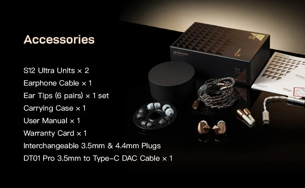 Planar Magnetic IEMs 14.8mm Driver Hi-Fi Earphones by Tidesmit Tidesmit