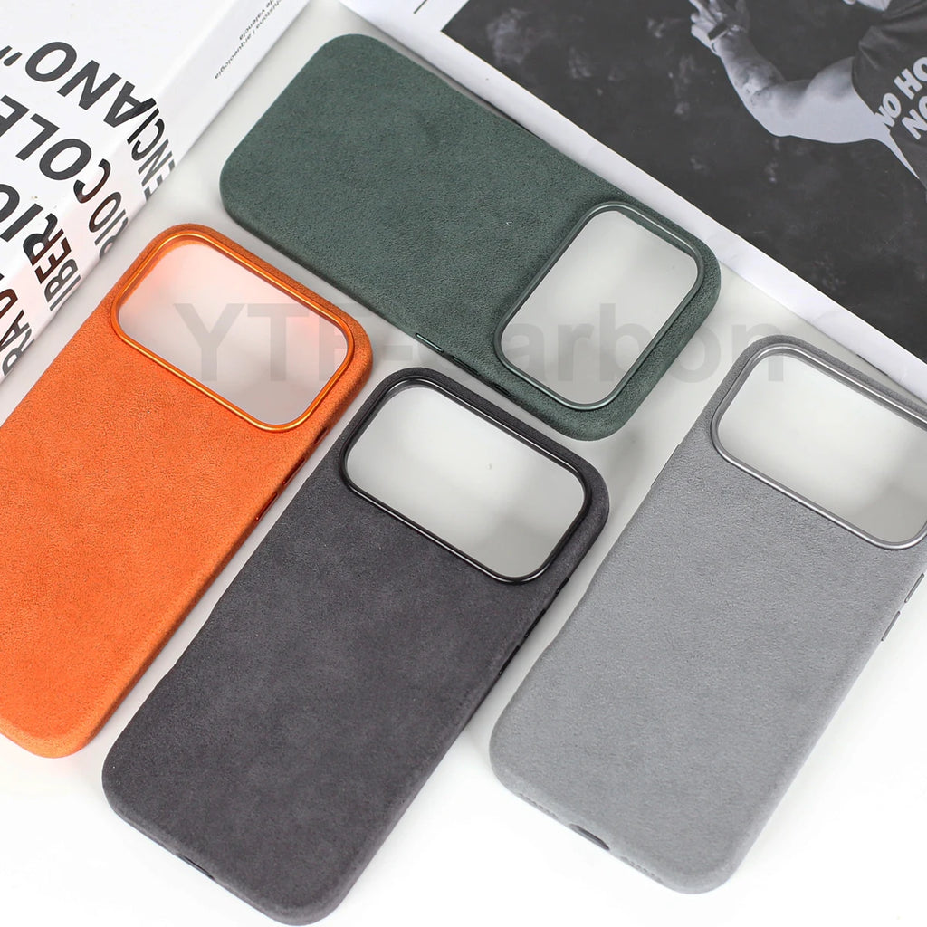 Alcantara Magnetic iPhone 17 Case: Slim Fit & Shock-Absorbing Cover Tidesmit