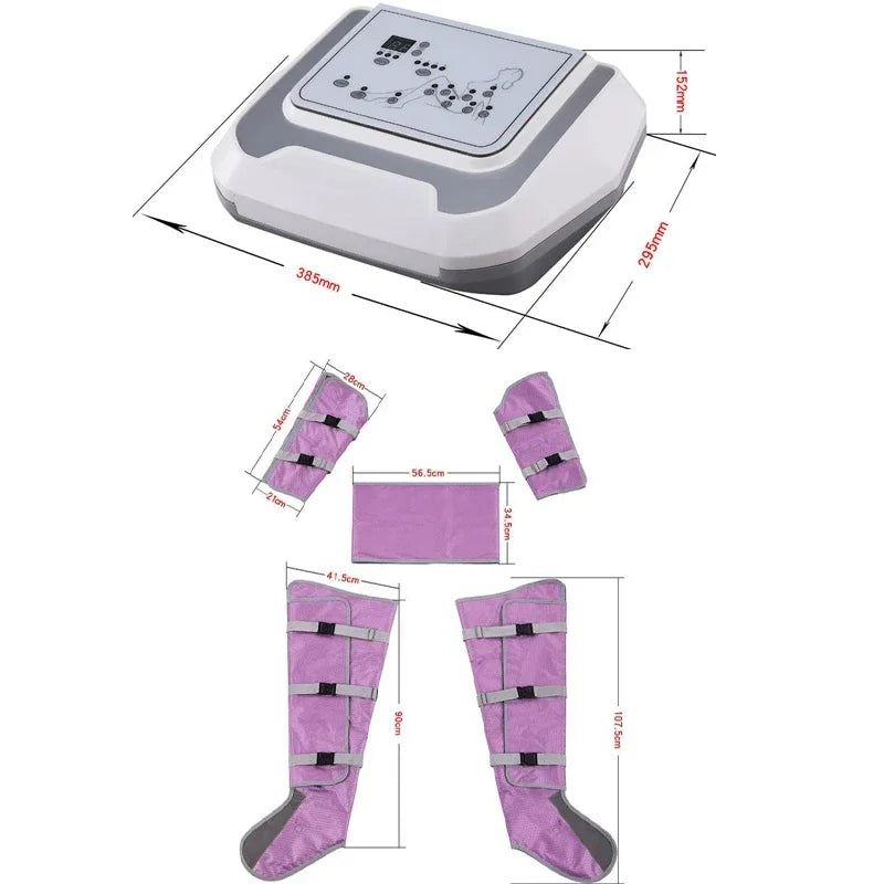 Pressotherapy Lymphatic Air Compression Massager - Electric Recovery Massage Chairs Tidesmit