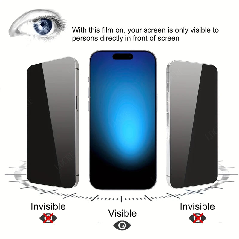 4Pcs For Reno 13F Glass OPPO Reno 13F Reno13F Screen Protector 9H HD Phone Protective Privacy Anti-Spy Tempered Glass Reno 13F AE Tidesmit