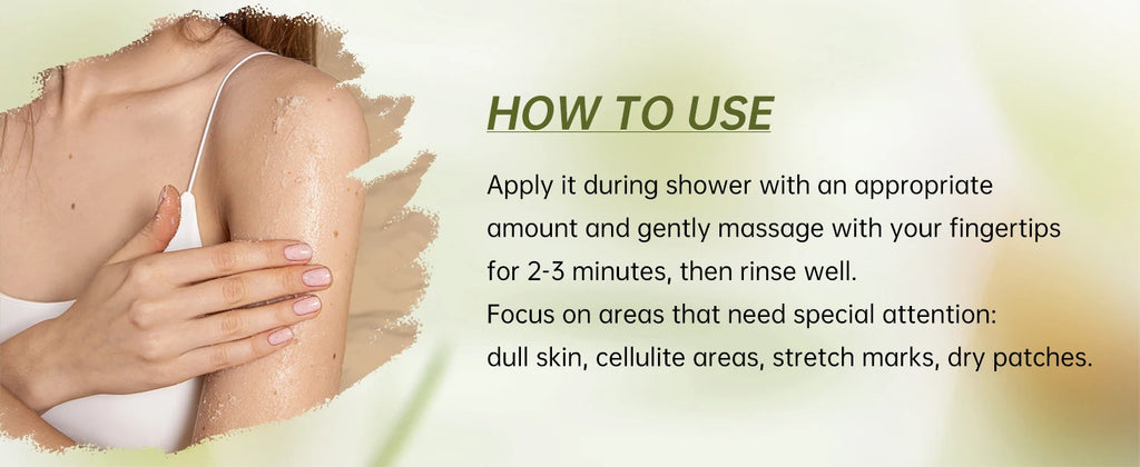 Body Scrub Exfoliant 250ml – Professional Smoothing Skin Care Scrubs Treatments Tidesmit