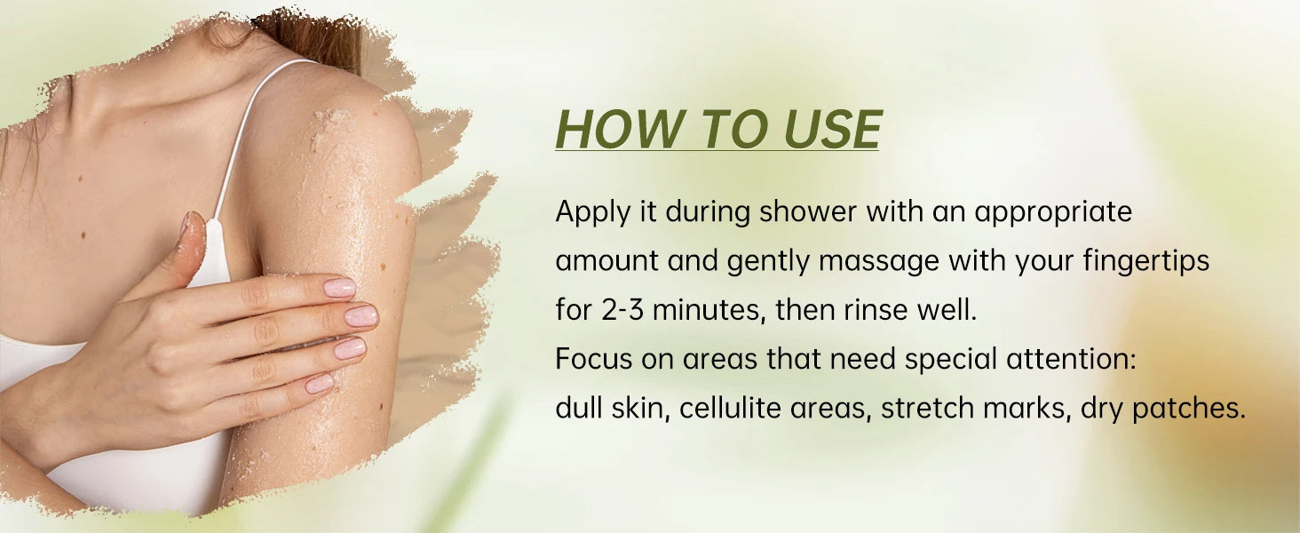 Avocado Body Scrub 250g | Professional Exfoliating Treatment for Glowing Skin Scrubs Treatments Tidesmit