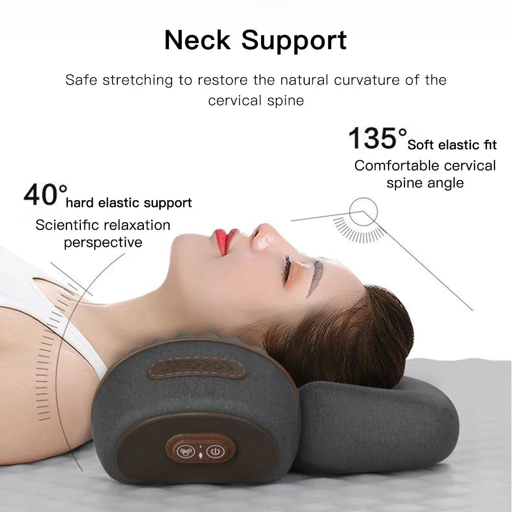Electric Neck Massager with Heat and Vibration - Tidesmit Wellness Back Massage Instrument Tidesmit