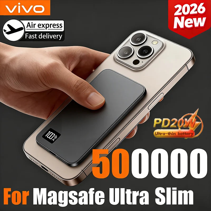 Magnetic Portable Charger 50000mAh - Fast Charging PD Power Bank Tidesmit