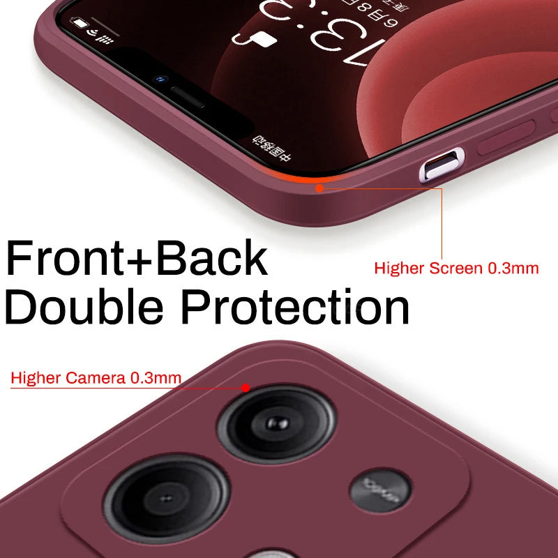 Redmi Note 13 Liquid Silicone Case - Slim Shock-Absorbing Cover Tidesmit