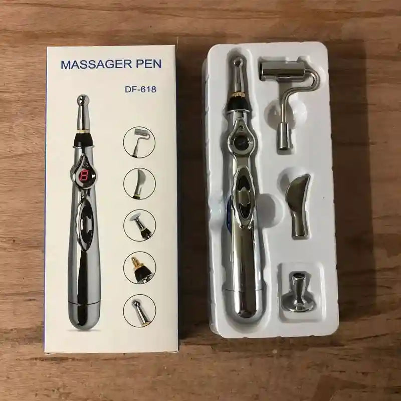 Electronic Acupuncture Pen for Pain Relief - Tidesmit Wellness Tool Relaxation Treatment 5 heads-Boxed Tidesmit