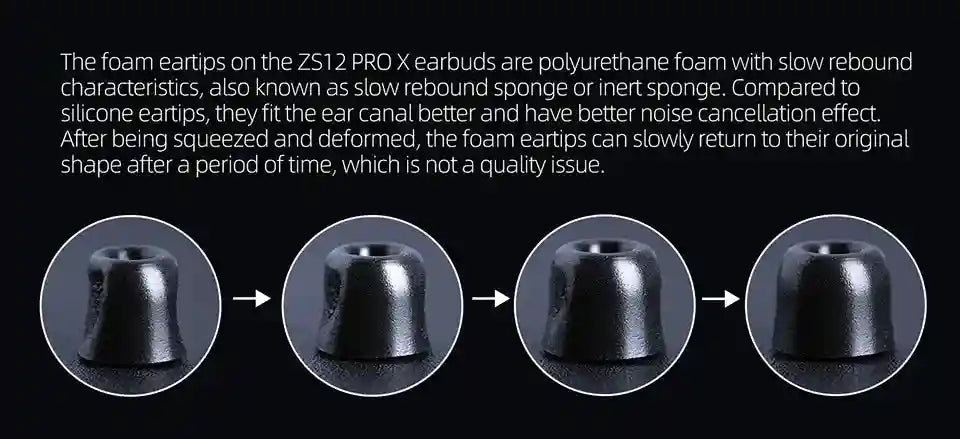 KZ ZS12 PRO X Hybrid IEMs with 1DD+5BA Drivers for Precision Audio Tidesmit