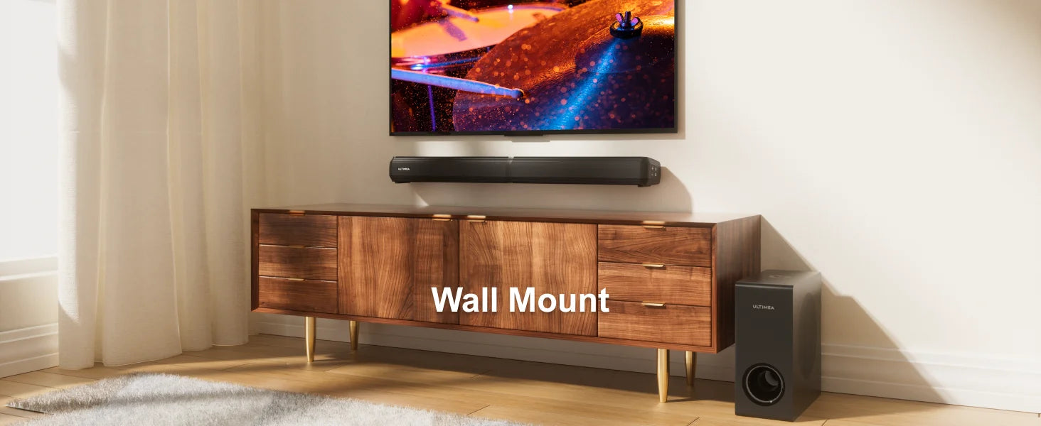 4.1 Channel Soundbar with Subwoofer - 200W Detachable Home Theater Tidesmit