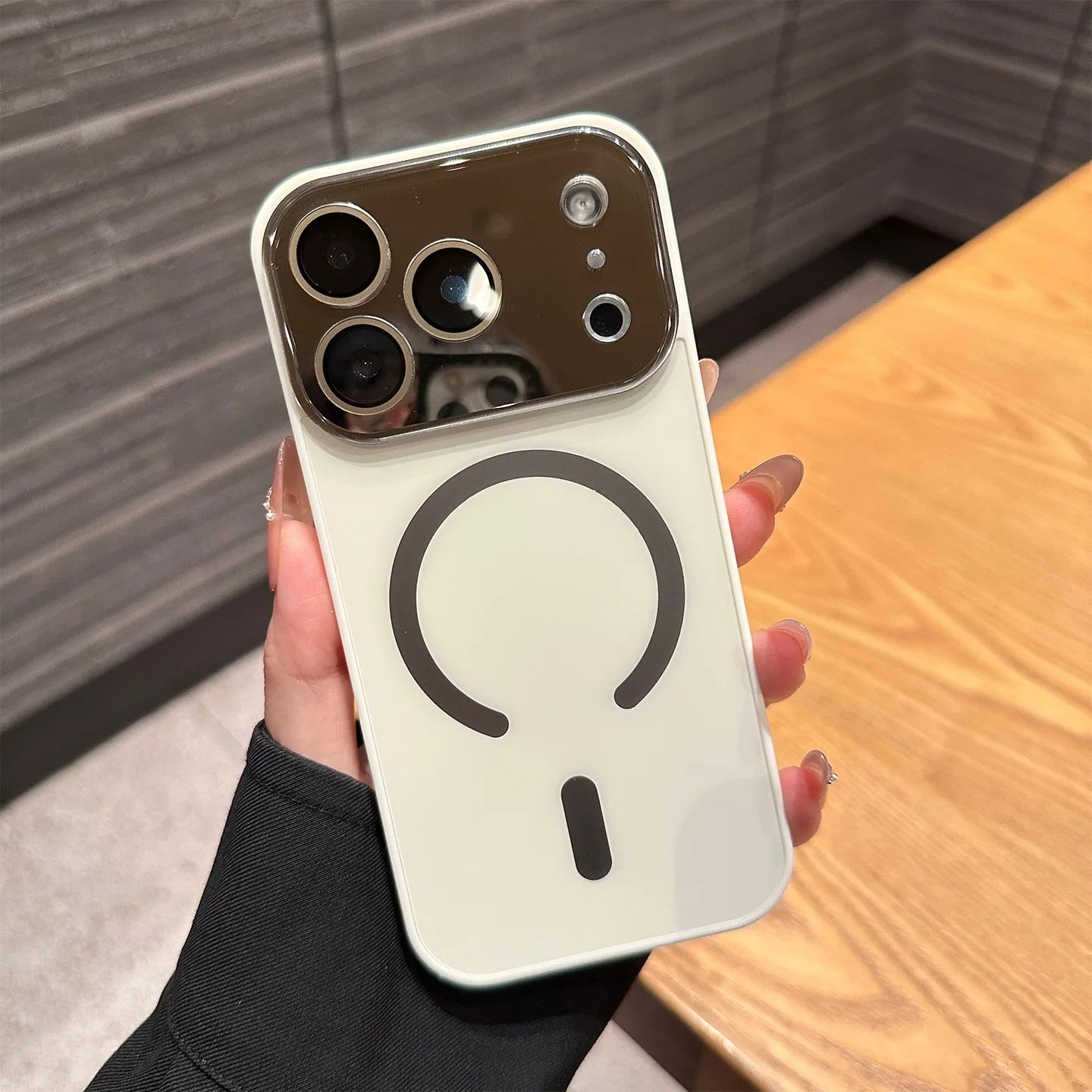 Magnetic iPhone 16 Pro Case with Matte Electroplating and Lens Protection Tidesmit