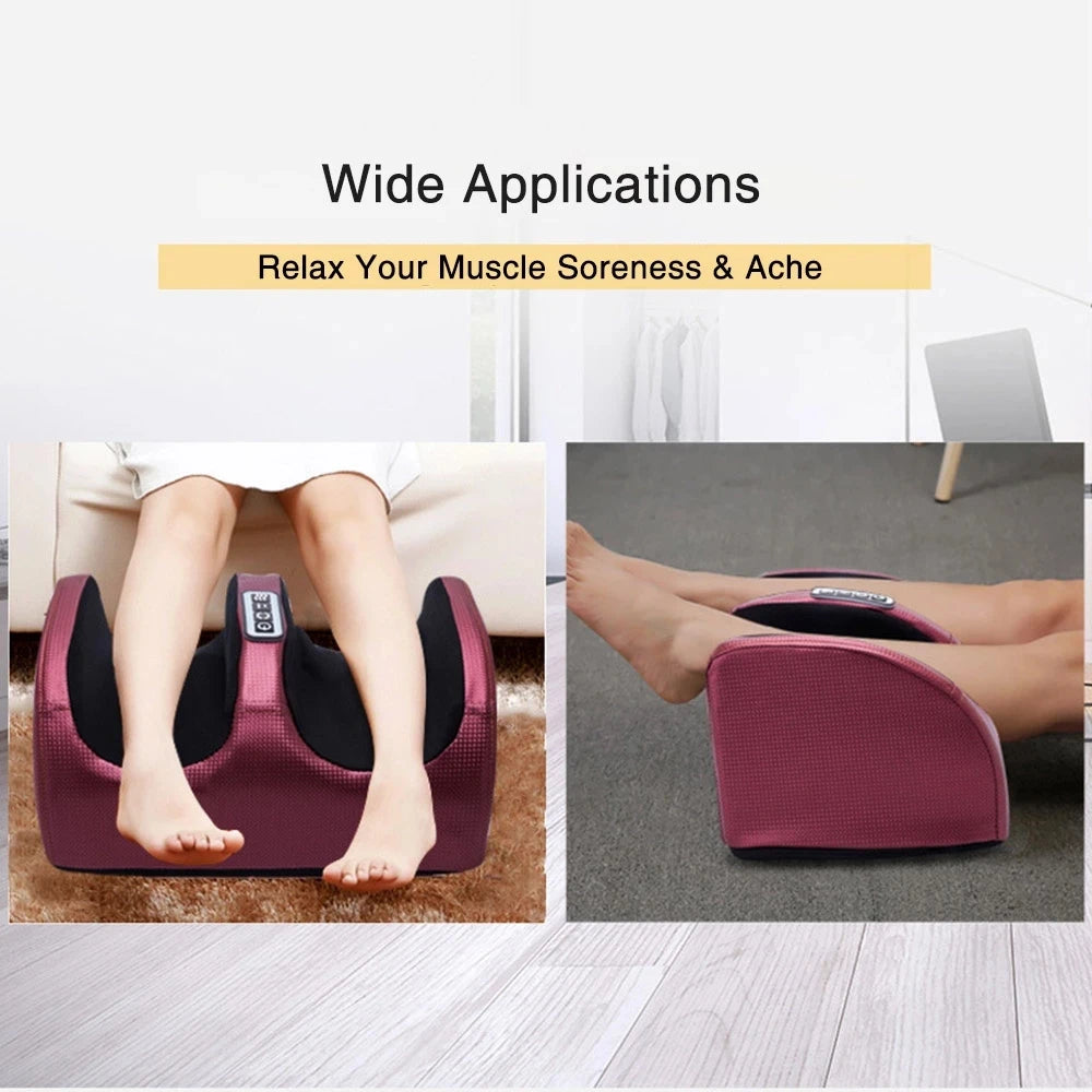 Electric Foot Massager with Heat Therapy - Deep Tissue Muscle Relief Body Shaping Massage Equipment Tidesmit