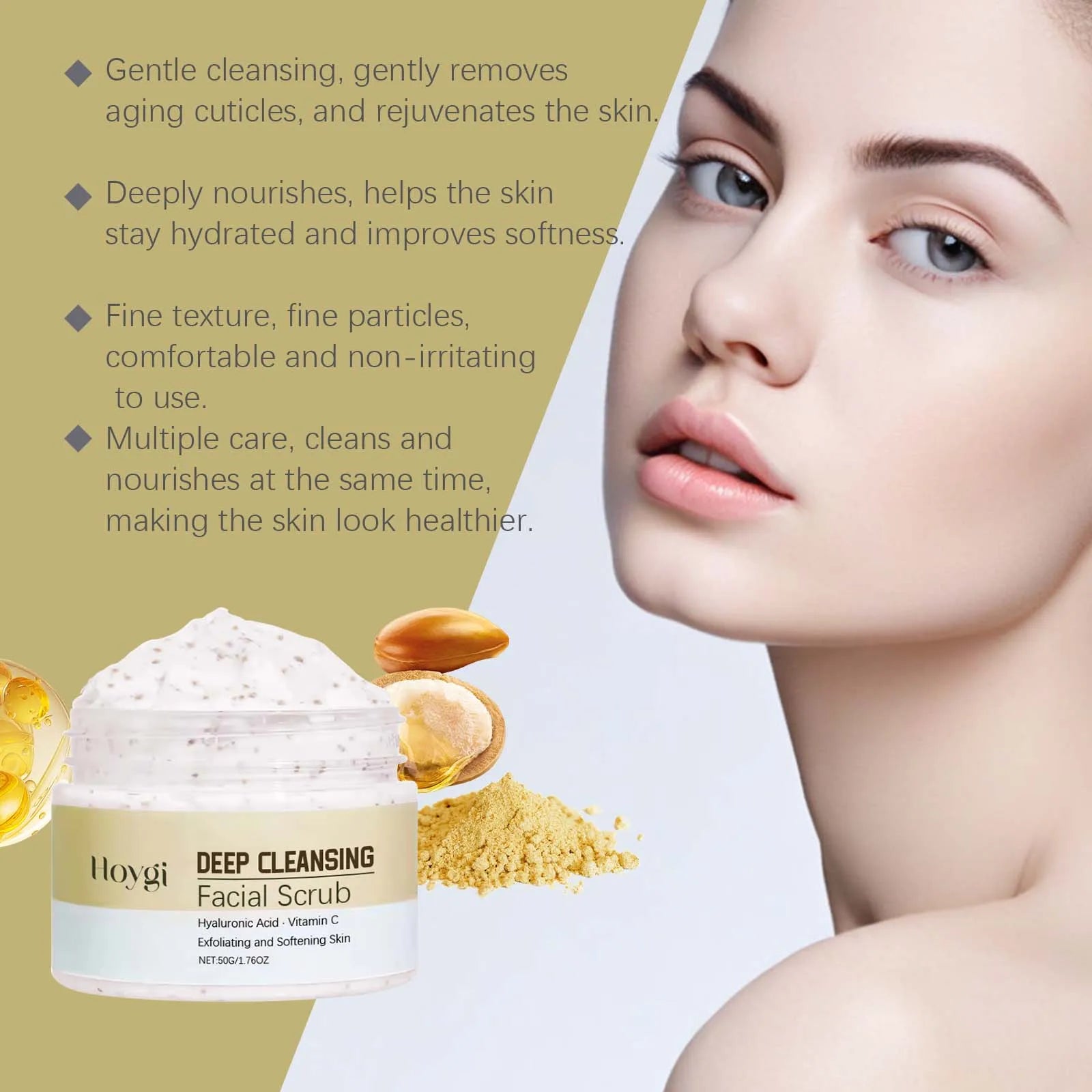 Deep Cleansing Facial Scrub – Pore Refining Exfoliator by Tidesmit Scrubs Treatments Tidesmit