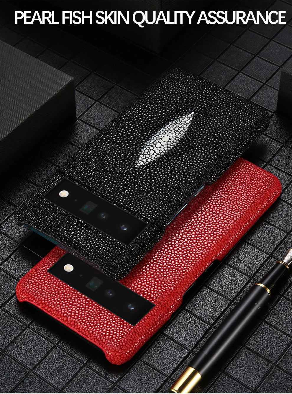 Google Pixel 9 Pro Stingray Leather Case - Slim Shock-Absorbing Cover Tidesmit