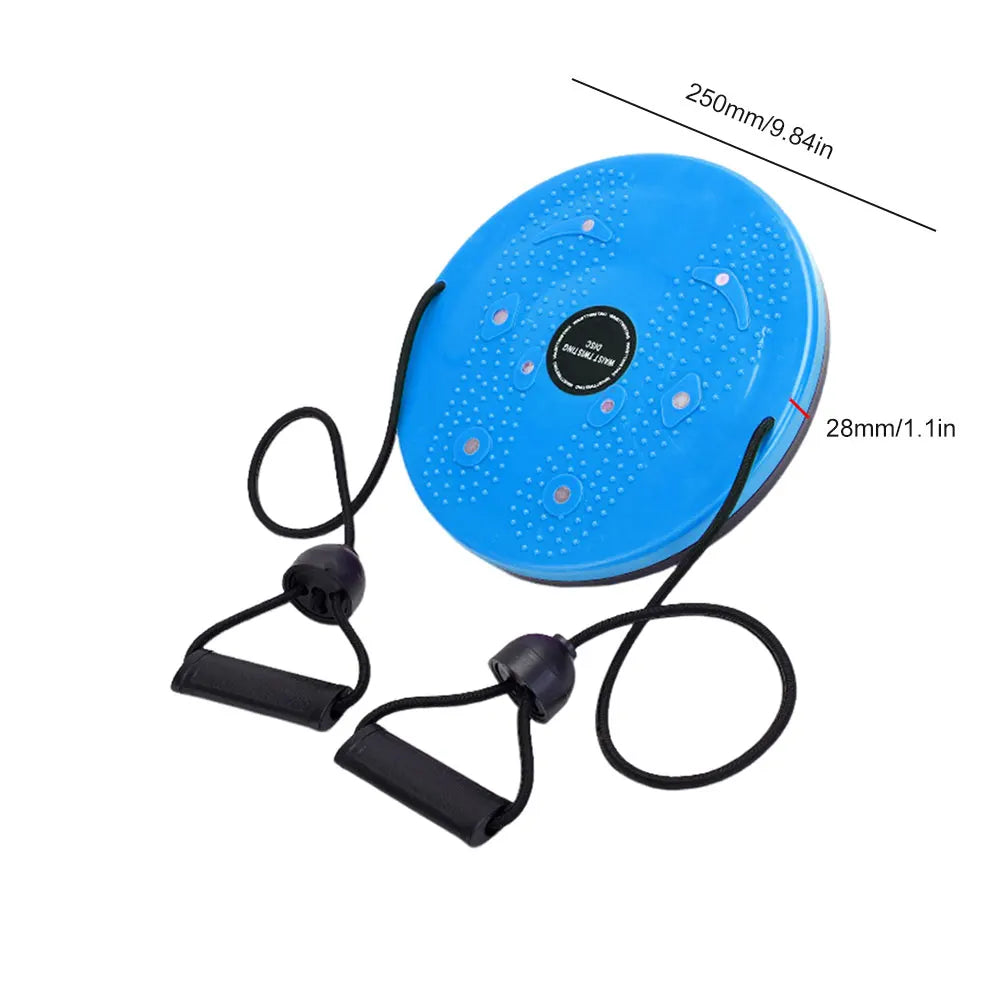 Waist Twisting Disc for Core Fitness and Reflexology Massage - Tidesmit Body Shaping Massage Equipment Blue Tidesmit