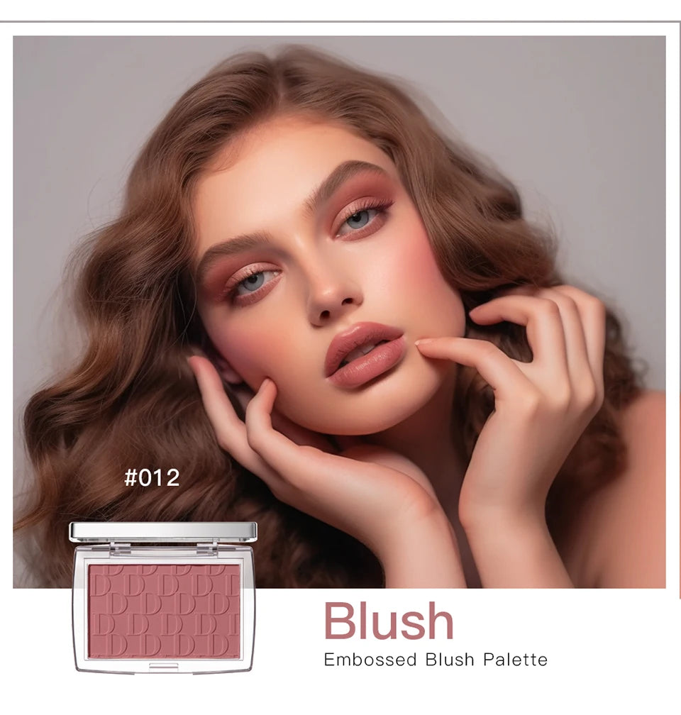 Tidesmit matte natural peach cheek tint blush palette swatch showing waterproof face contouring and rouge texture