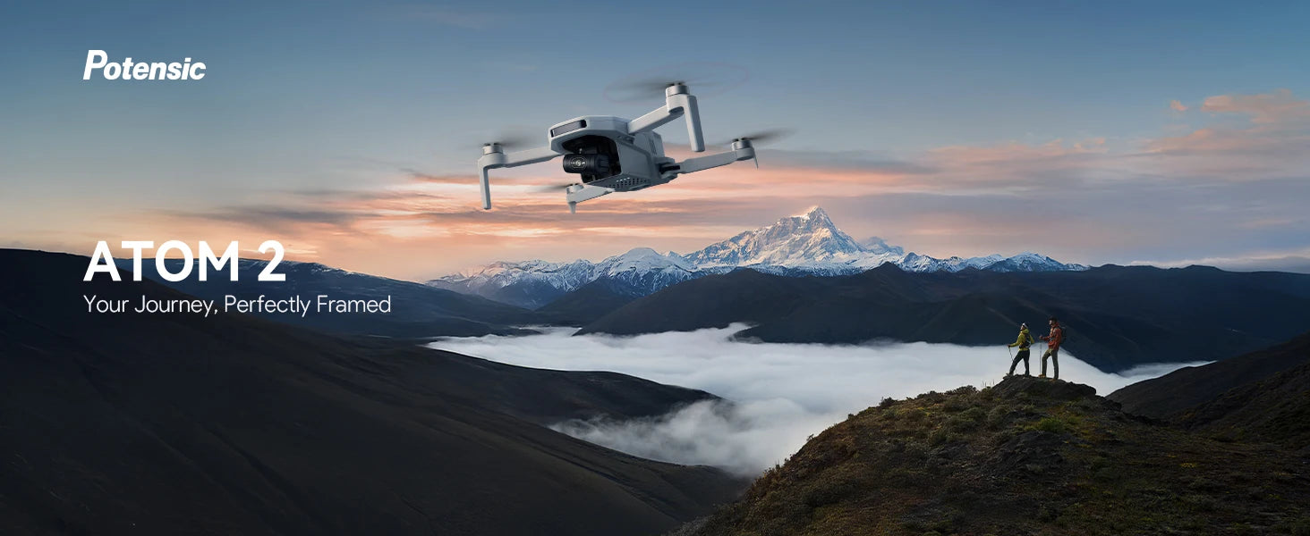 Potensic Atom 4K Camera Drone - 3-Axis Gimbal, Foldable GPS Drone Tidesmit