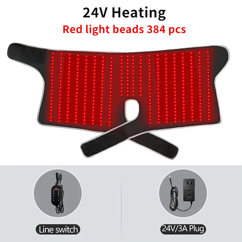 Red Light Hip Heating Pad for Sciatica Pain Relief | Tidesmit EU Relaxation Treatment 24V-Heating Tidesmit