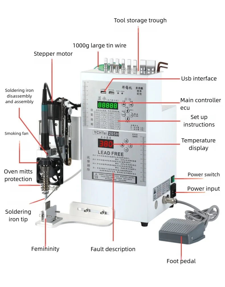 Tidesmit Precision Spot Welding Station 150W-200W for Electronics Repair Tidesmit
