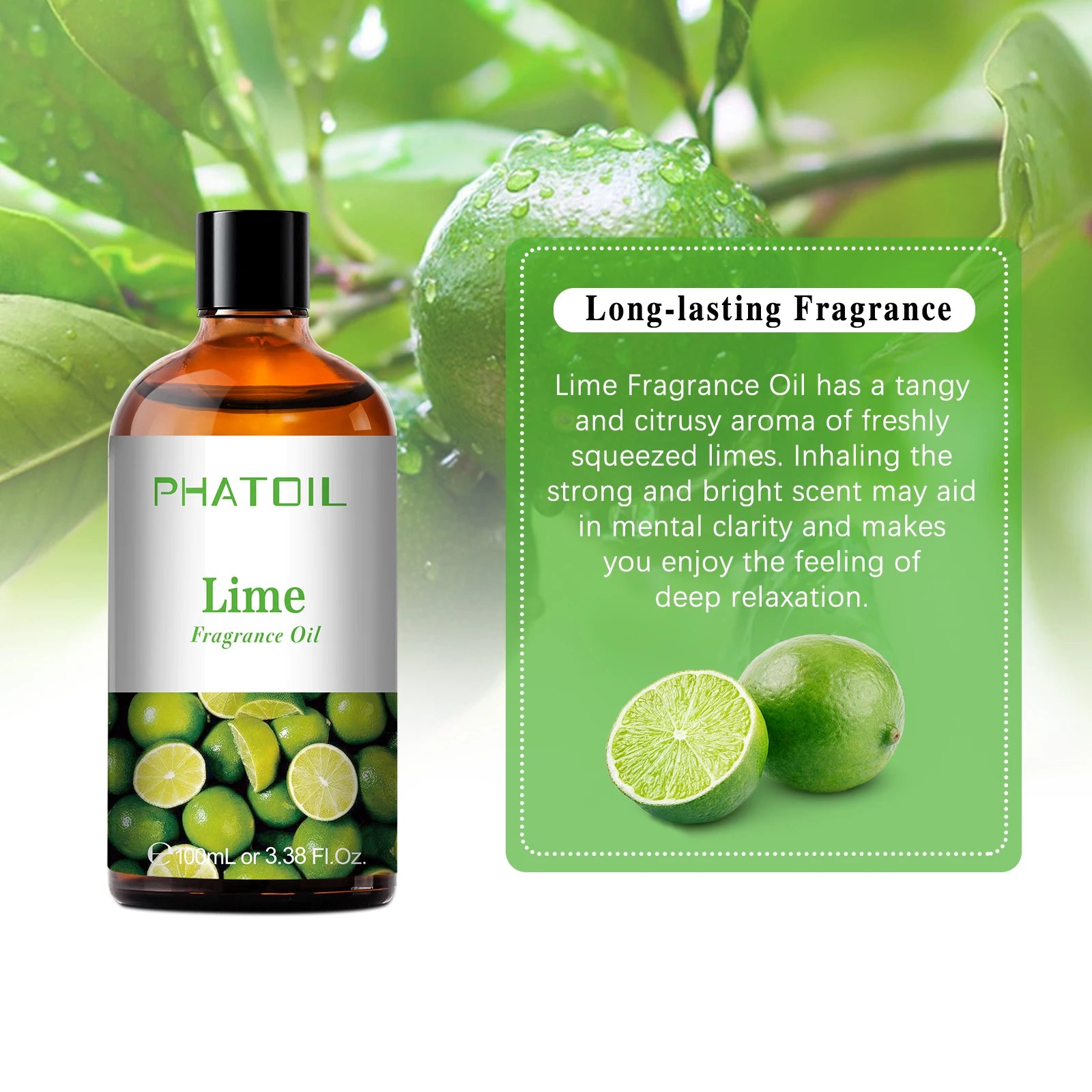PHATOIL Fruit Fragrance Oils Coconut & Vanilla Lime Mango Strawberry Banana 100ml Aromatherapy Fragrance Oils For Diffuser