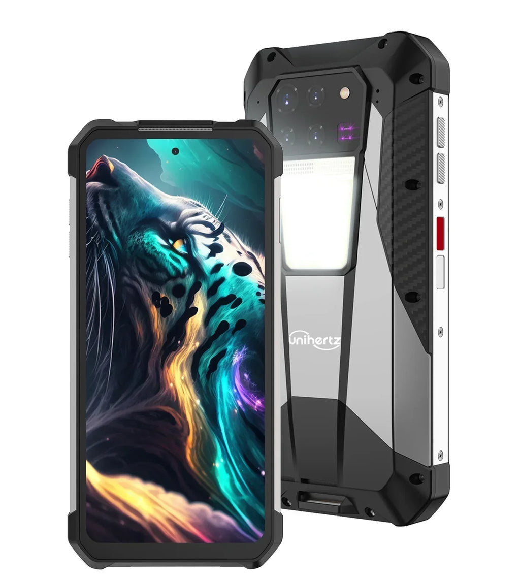 Unihertz 8849 Tank 3 by Smartphone 5G 32GB+512GB 200MP 120Hz 23800mAh 120W Charger Cell Phone Dimensity 8200 Mobile Phone No rangefinder CHINA No rangefinder Tidesmit